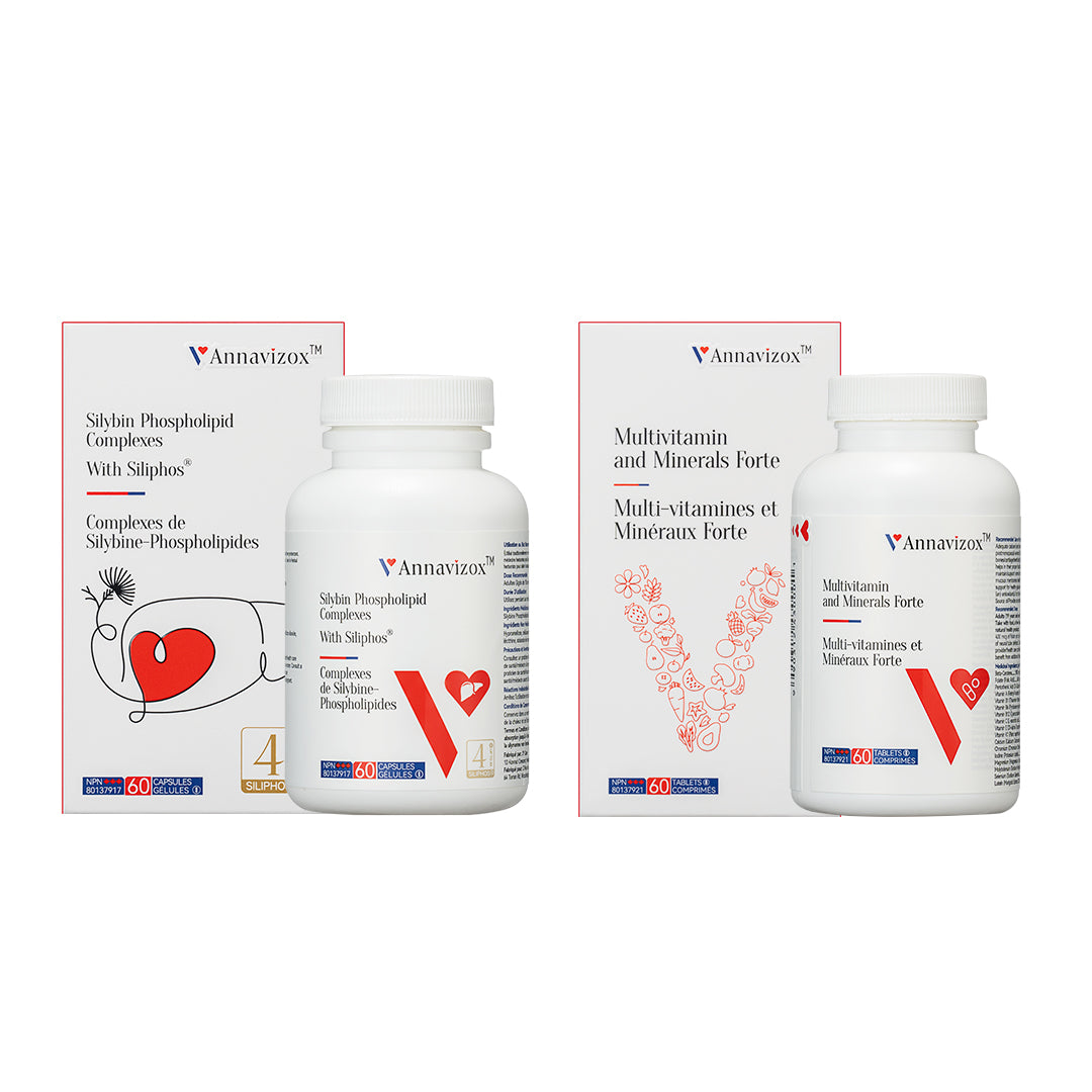 Silybin Phospholipid Complexes With Siliphos® Capsules 1 Bottle + Multivitamin and Minerals Forte Tablets 1 Bottle
