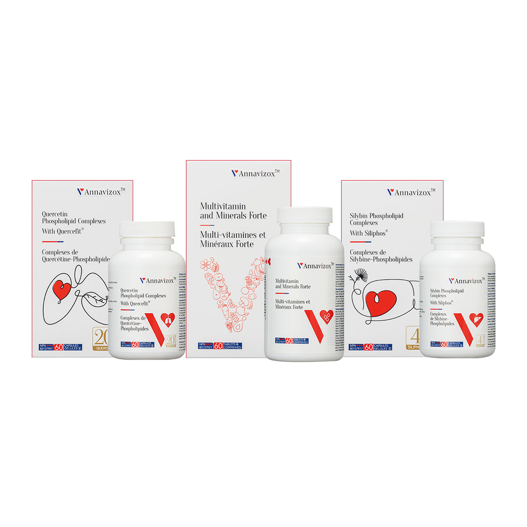 Silybin Phospholipid Complexes With Siliphos® Capsules 1 Bottle + Quercetin Phospholipid Complexes With Quercefit® 1 Bottle + Multivitamin and Minerals Forte Tablets 1 Bottle