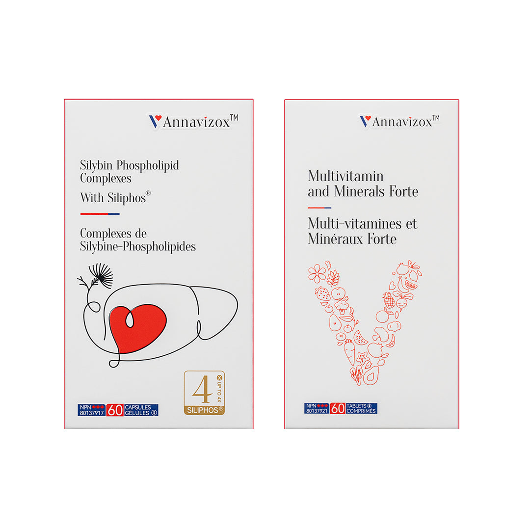 Silybin Phospholipid Complexes With Siliphos® Capsules 1 Bottle + Multivitamin and Minerals Forte Tablets 1 Bottle