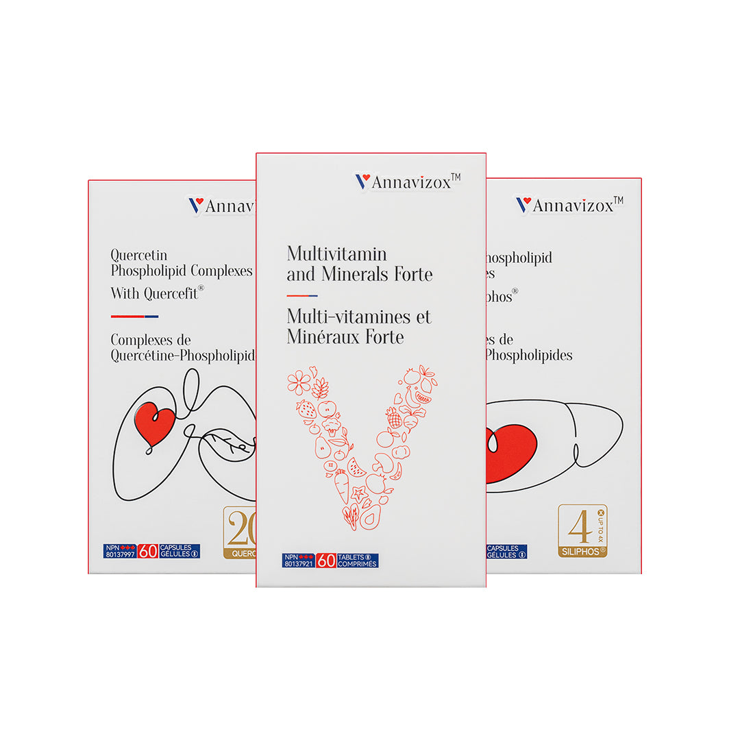 Silybin Phospholipid Complexes With Siliphos® Capsules 1 Bottle + Quercetin Phospholipid Complexes With Quercefit® 1 Bottle + Multivitamin and Minerals Forte Tablets 1 Bottle