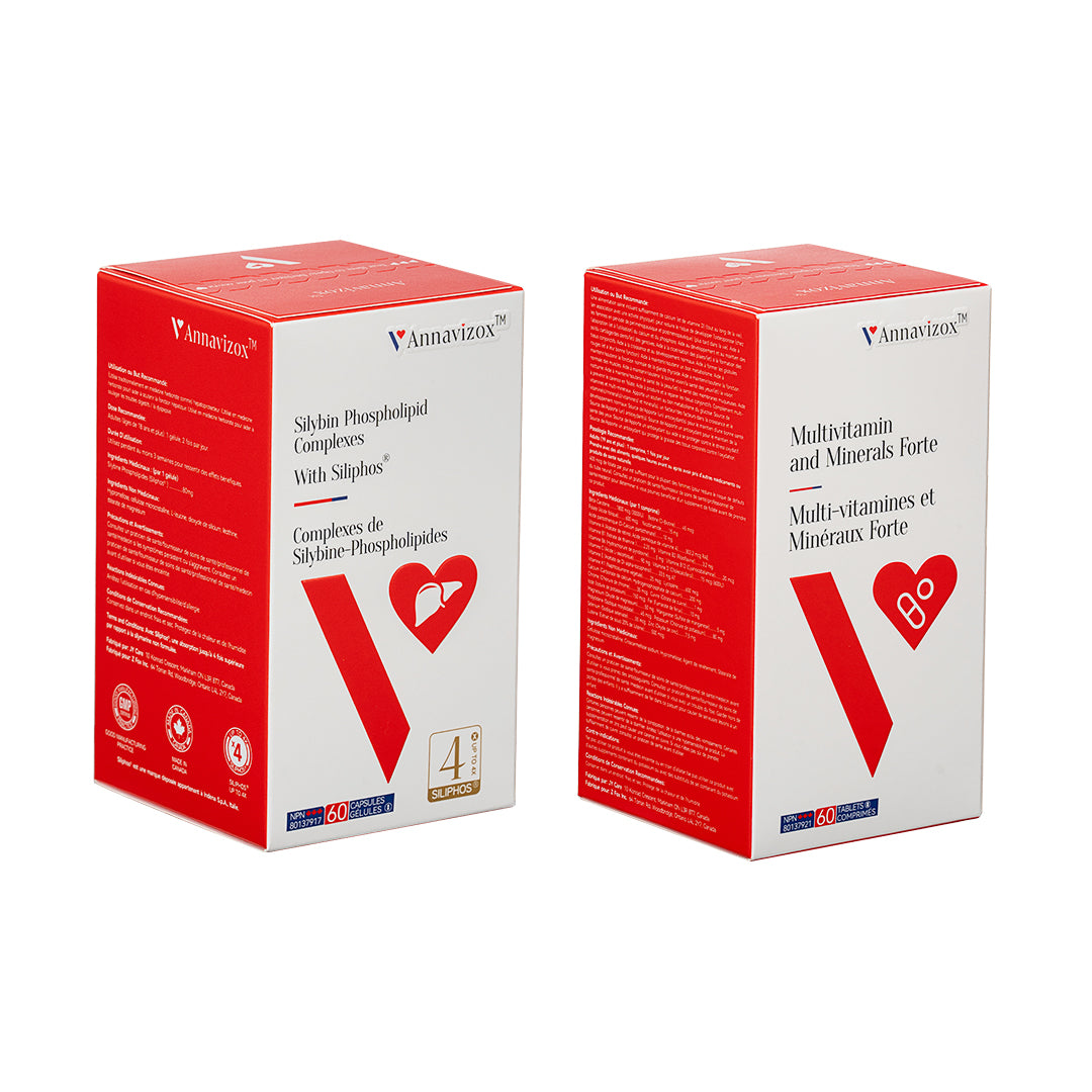 Silybin Phospholipid Complexes With Siliphos® Capsules 1 Bottle + Multivitamin and Minerals Forte Tablets 1 Bottle